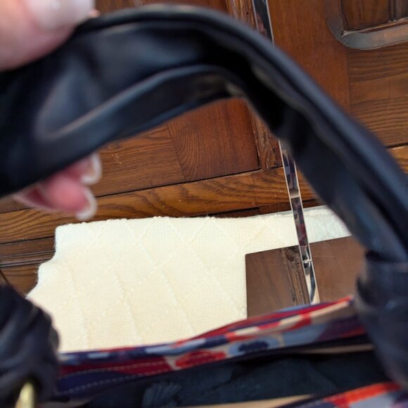 Coach Madison Scarf Satin Graphic Op Art Resort Mini Handbag J0882-42177 - Picture 9 of 16